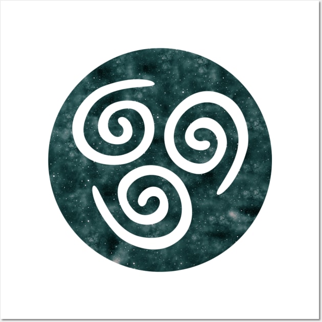 Avatar: The Last Airbender - Air Symbol (Galaxy Design) Wall Art by Kamurata